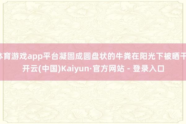 体育游戏app平台凝固成圆盘状的牛粪在阳光下被晒干-开云(中国)Kaiyun·官方网站 - 登录入口