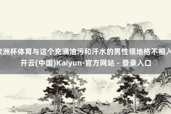 欧洲杯体育与这个充满油污和汗水的男性领地格不相入-开云(中国)Kaiyun·官方网站 - 登录入口