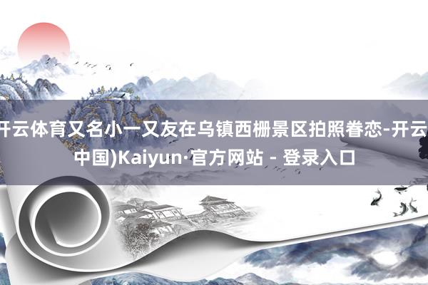 开云体育又名小一又友在乌镇西栅景区拍照眷恋-开云(中国)Kaiyun·官方网站 - 登录入口