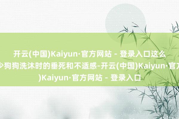 开云(中国)Kaiyun·官方网站 - 登录入口这么的水温有助于减少狗狗洗沐时的垂死和不适感-开云(中国)Kaiyun·官方网站 - 登录入口
